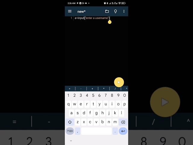 Python coding on Android 
