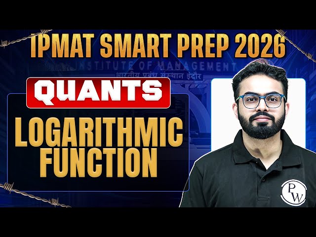 IPMAT Quants 2026 | Logarithmic function | IPMAT Smart Prep
