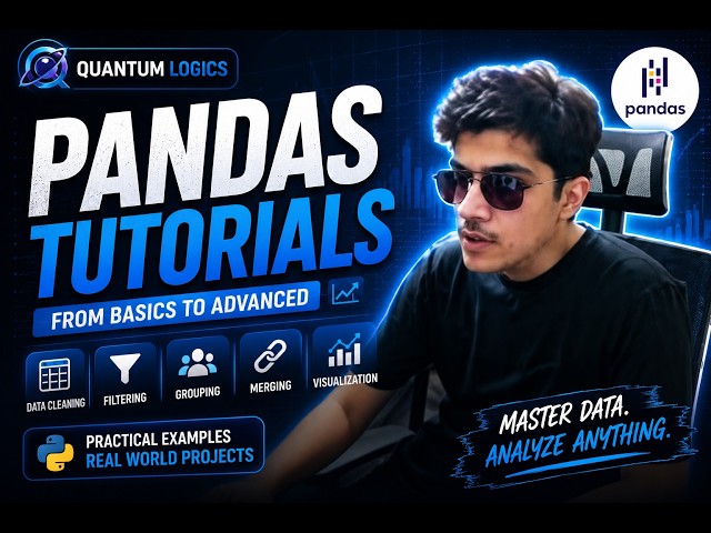 Pandas Tutorial for Beginners to Advanced | Complete Python Pandas Course