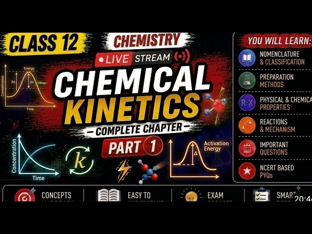 Chemical Kinetics Part 1 Live 🧪| Class 12 Chemistry By Pramod Sir