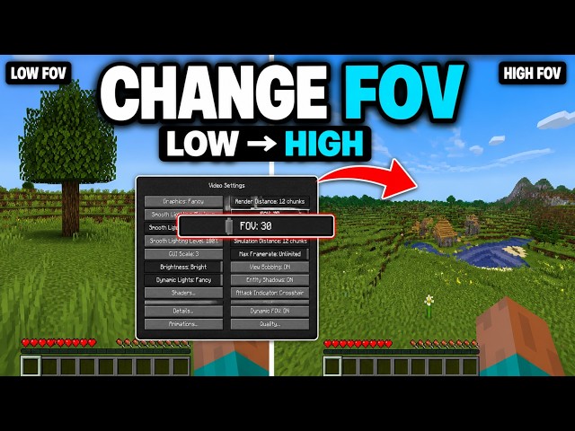 How To Change Your FOV in Minecraft