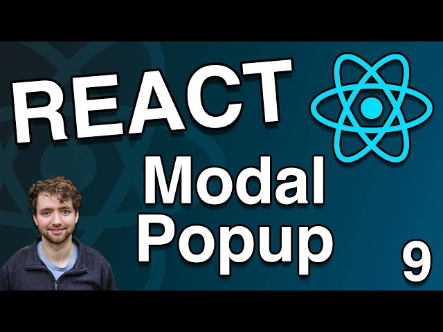 Create a Popup Modal with React Bootstrap - React Tutorial 9
