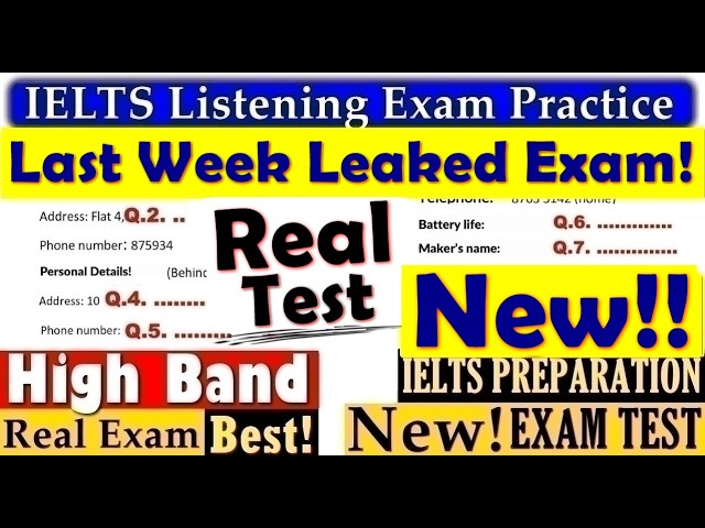 IELTS LISTENING PRACTICE TEST 2026 WITH ANSWERS | 11.08.2026