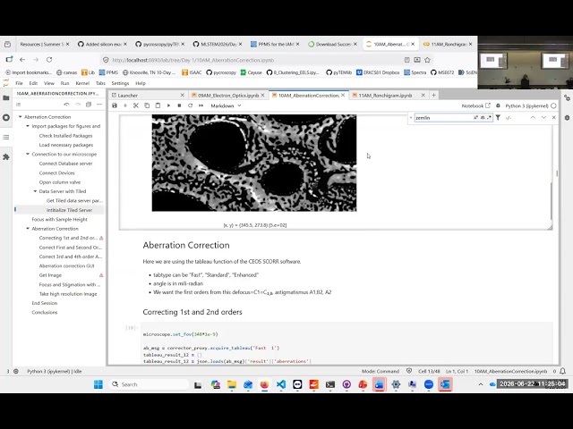 Day 1 - Simulation of Ronchigrams - Duscher