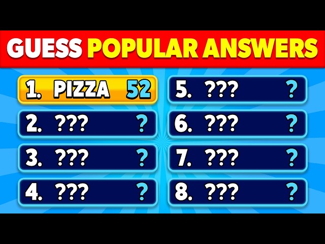 Can You Guess The Most Popular Answers? 🏆✅ | Family Feud Quiz