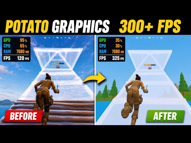 Potato Graphics in Fortnite Chapter 7 (AMD & NVIDIA) | Potato Graphics Fortnite AMD