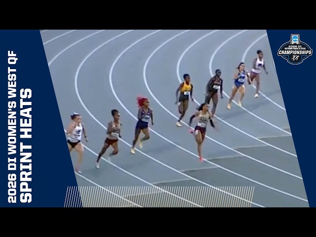 Every women's sprint heat from the 2026 NCAA Division I West Quarterfinal Round track and field meet