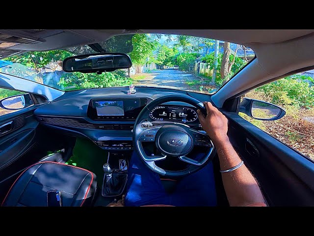 POV How to drive Manual car for beginners in village Traffic? 🚙| NO TALKING 😷| Hyundai i20 Asta 🚘