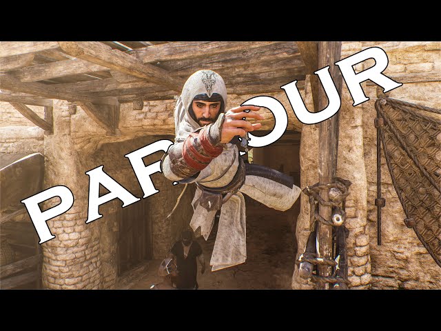 Pushing Basim to High-Intensity Continuous - AC Mirage Parkour Sequence