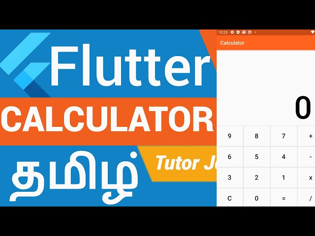 Simple Calculator In Flutter Mobile Application Development | Flutter Complete Tutorial in Tamil
