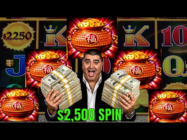$2,500 Max Bet & 5 SCATTERS Super Rare Bonus On Dragon Link Slot