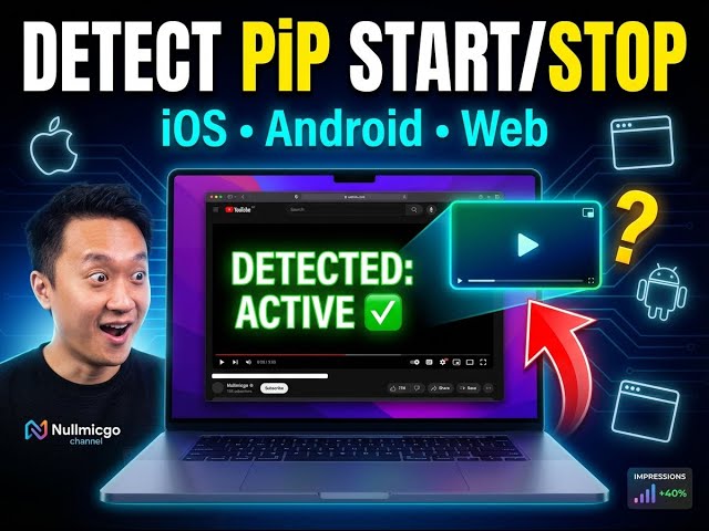 Detect Picture in Picture Start & Stop : Why It Matters + Live Web Demo (iOS, Android, Web)
