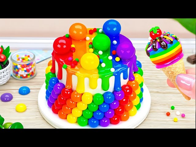 Yummy Jelly Rainbow Cake Ideas 🍫 How To Bake Miniature Chocolate Cake 🍰 Unbox Overworld
