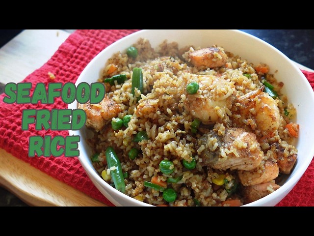 Easy Salmon And Shrimp Fried Rice | Better Than Takeout
