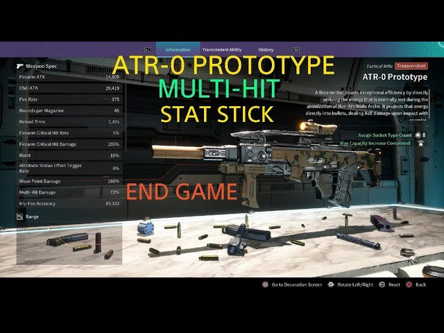 ATR-0 PROTOTYPE BUILD, MULTI-HIT, TRANSCENDENT WEAPON - The First Descendant