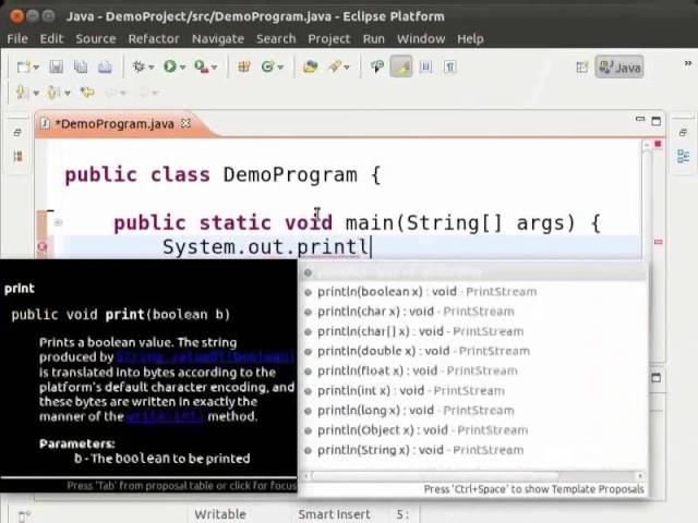 Hello World Program in Eclipse - Malayalam