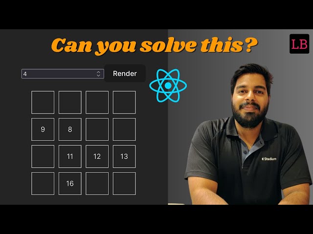 I solved Okta's SDE2 React machine coding question | Grid with incremental values