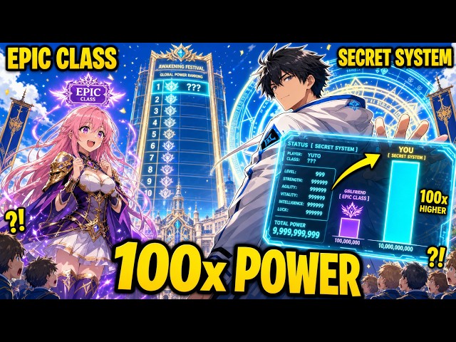 His Girlfriend Awakened An EPIC Class BUT His SECRET SYSTEM Makes Him 100x STRONGER!