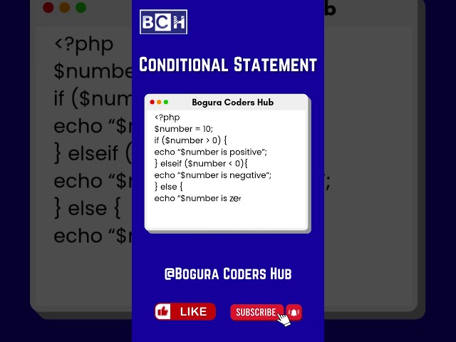 PHP Conditional Statements Explained | If, Else, Elseif & Switch Tutorial for Beginners