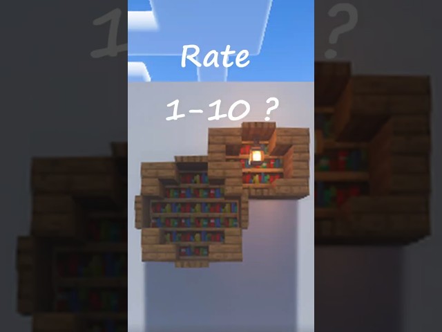 Circular Bookshelf #minecraft #minecraftbuilding #viral #minecrafttutorial
