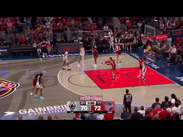 Last 1:26 of regulation in Las Vegas Aces vs Indiana Fever