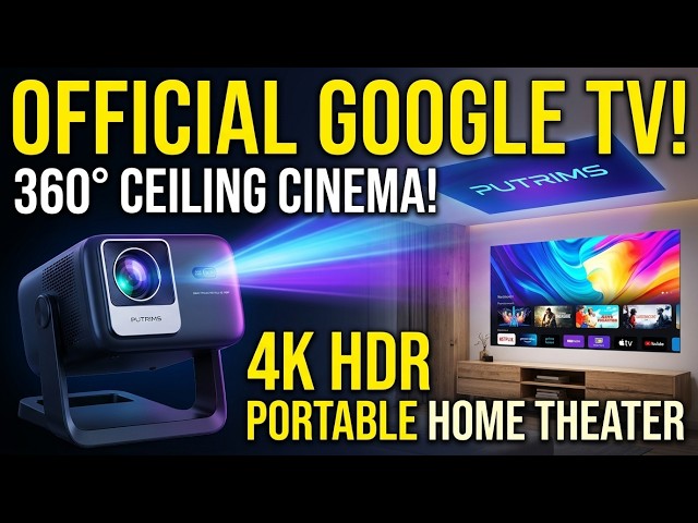 Putrims P66 Smart Projector Review: Unboxing, Setup & 4K Picture Test