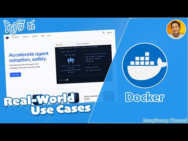 Real-World Use Cases - Docker Day 5 | MengSreang Channel