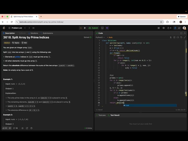 Split Array By Prime Indices