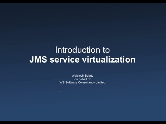 Introduction to JMS service virtualization