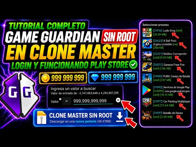Game Guardian Tutorial for Clone Master on All Androids Without Root in 2026