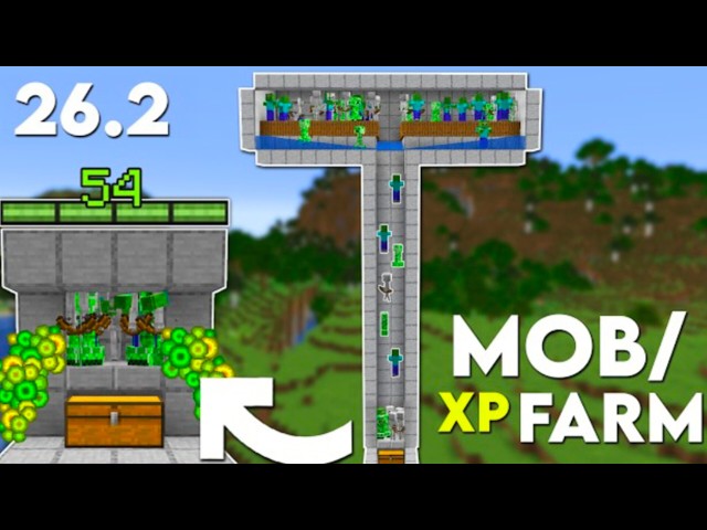Minecraft: EASY MOB XP FARM TUTORIAL! 26.2