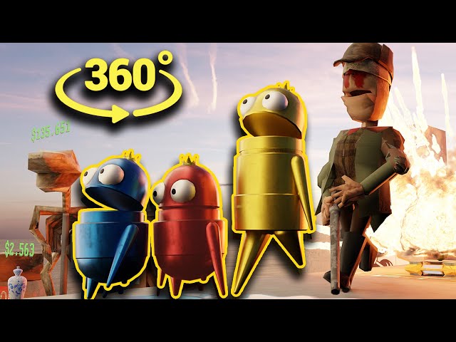 VR R.E.P.O. - HUNTER CHASES YOU in 360°