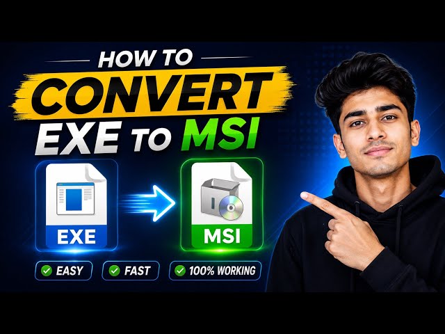 EXE to MSI tutorial 