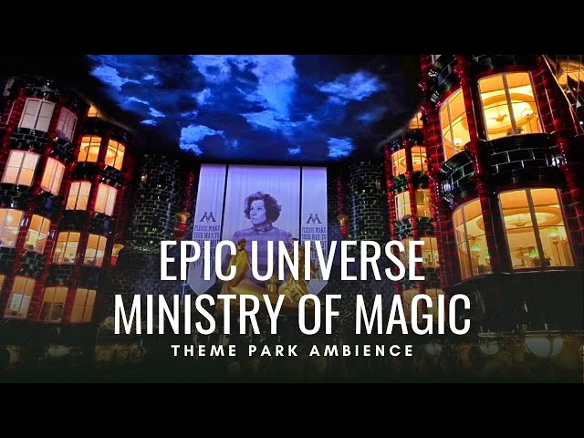 Ministry of Magic Ambience at Epic Universe | Harry Potter Queue | 2-Hour 4K Stationary Video