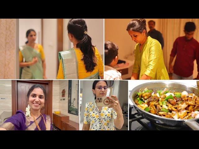 Back-to-Back Function-க்கு Getting ready | புதிய   கண்ணாடி| Tasty Early Dinner| Vennila Veedu Vlogs