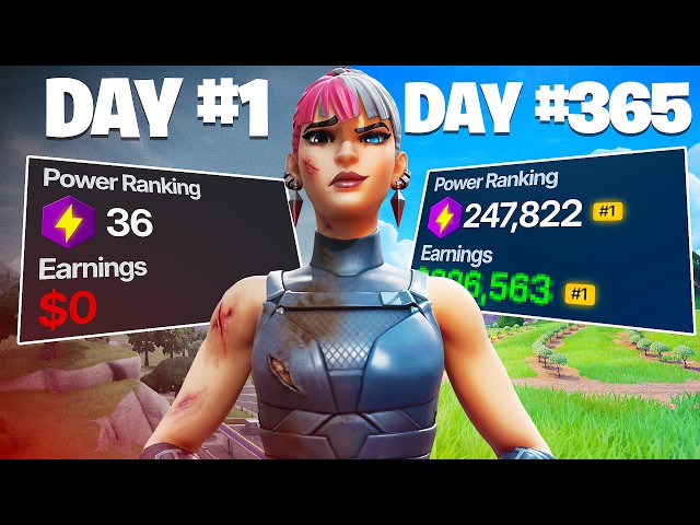 1 Year of Competitive Fortnite Progression (Noob to Pro)