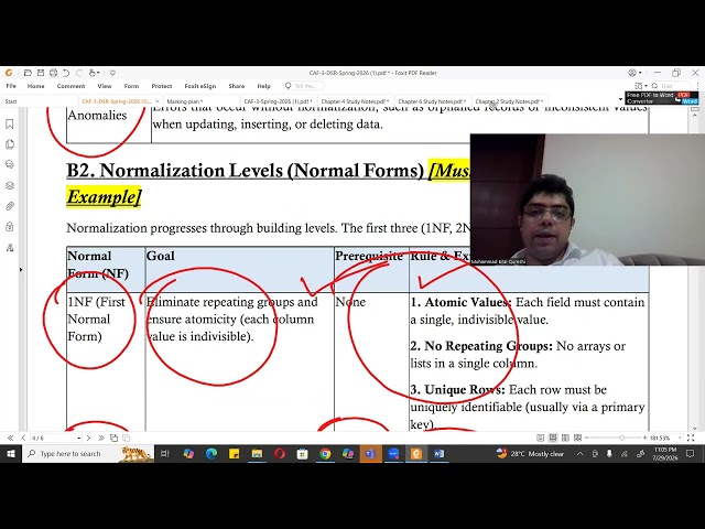 Question 3 DB Normalisation and Data Security Practices and Data Collection Spring 2026