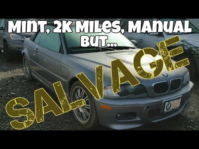 MINT E46 BMW M3 Manual with ONLY 2,000 Miles at the Salvage Auction? *Mysterious*