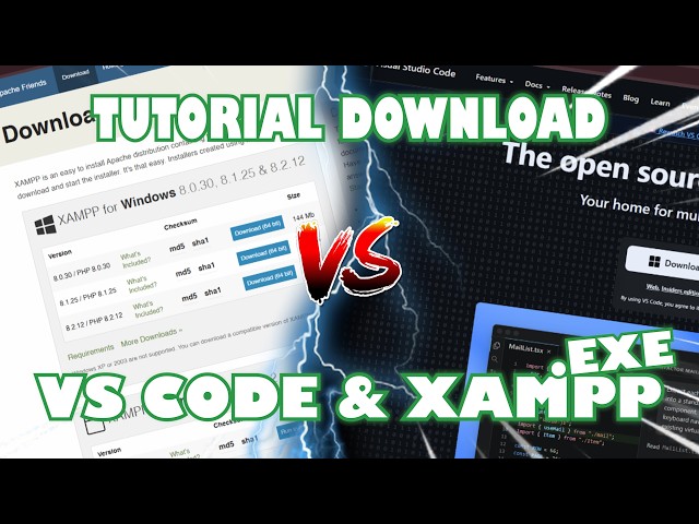 Download VS COde & XAMPP Gampang deh pokoknya, aseli | TUGAS PBW 001