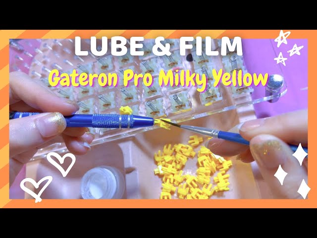 How to lube & film switches | ft. Gateron Pro Milky Yellow
