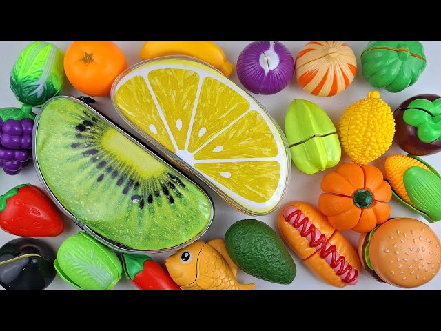How to Cutting Wooden & Plastic Fruit Vegetables, Pizza, Chicken, Bread | Satisfying Video ASMR