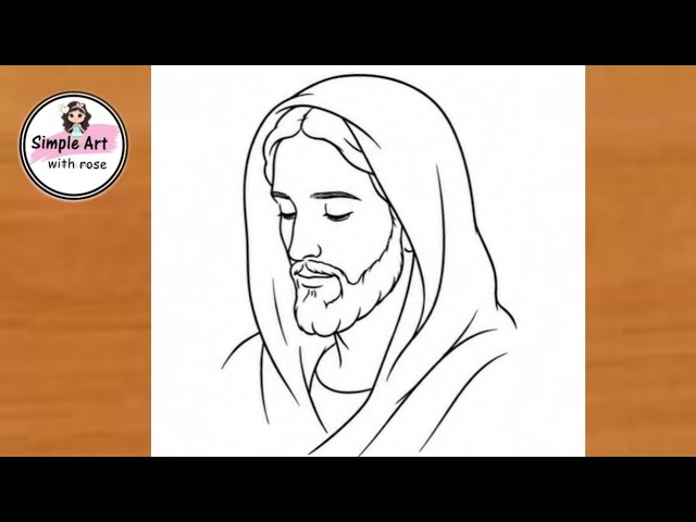 Jesus drawing | How to draw Jesus Christ easy | Colour pencil drawing|  drawing of Jesus |Simpleart