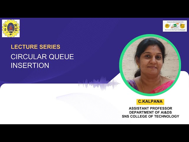 Circular queue Insertion | Data Structures and Algorithms | SNS Institutions