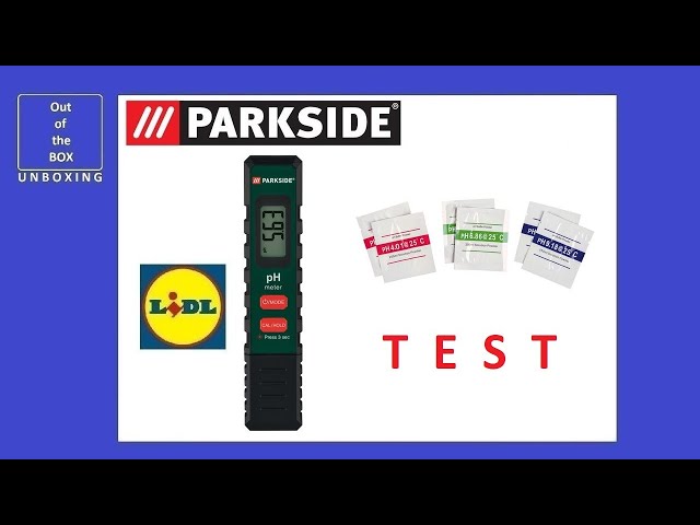 Parkside Digital pH Meter PPHM 14 A1 REVIEW TEST (Lidl 0-14pH 0-80C LCD)