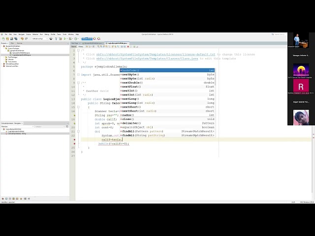 Ejemplo Calif Repetitivo do while java POO PM 26 2