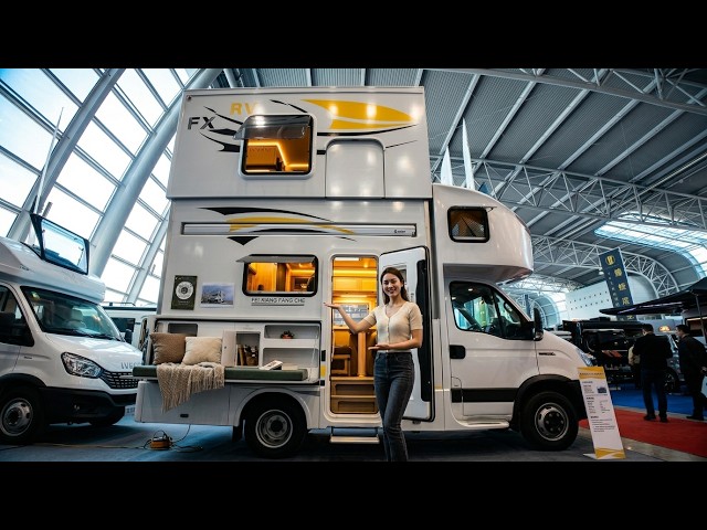 Inside a 2-Story Transforming RV with 2 Bedrooms & 2 Bathrooms! This Is Insane