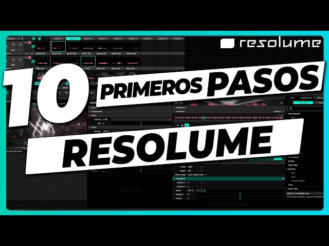 10 PRIMEROS PASOS para usar RESOLUME 🚦 [Tutorial Español para principiantes] Introducción desde cero
