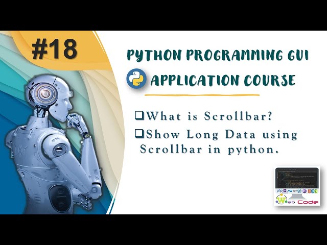 How to Create Scrollbar in Python Tkinter? #Part18