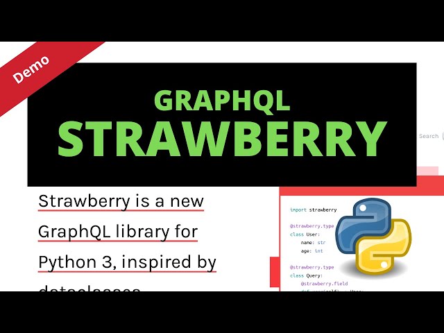 Learn GraphQL and Strawberry for Python | Intro : Demo of official tutorial