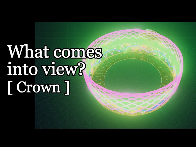 What If a Spirograph Could Draw in 3D? [ Crown ] (ASMR) | 3D Spirograph #5 | 3Dスピログラフ